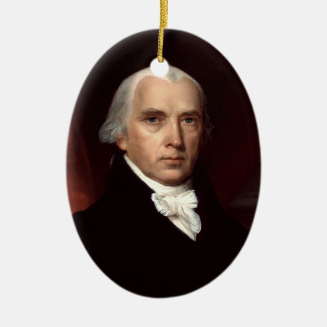 James Madison Julgransprydnad Keramik (Framsidan)