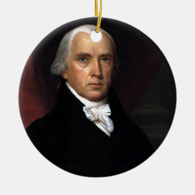James Madison Julgransprydnad Keramik (Framsidan)