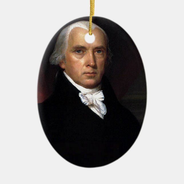 James Madison Julgransprydnad Keramik (Framsidan)