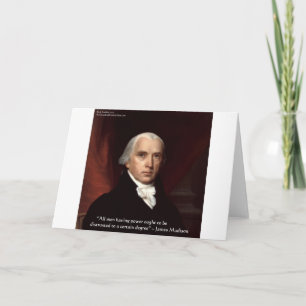 James Madison "Krig & Freedom" presenterar Wisdom Kort
