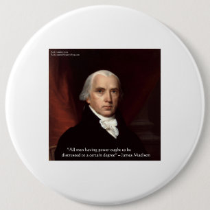 James Madison "Krig & Frihet" Visdomspresentidéer Knapp