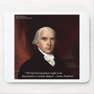 James Madison "Misstro makten" Visdomspresentidéer Musmatta