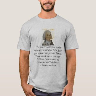 James Madison påstår rättigheterräkningen av T-shirt