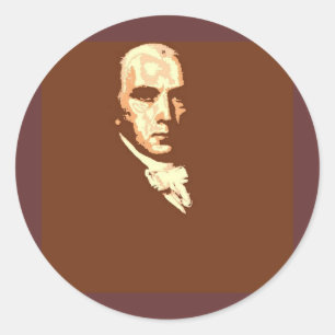 James Madison Runt Klistermärke
