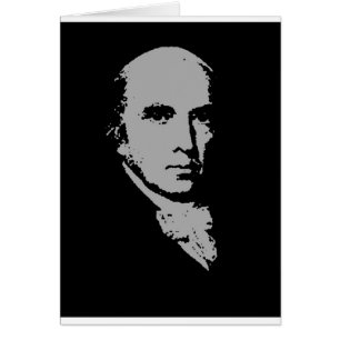 James Madison silhouette Hälsningskort