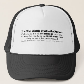 James Madison The Federalist No. 62 (1788) Truckerkeps