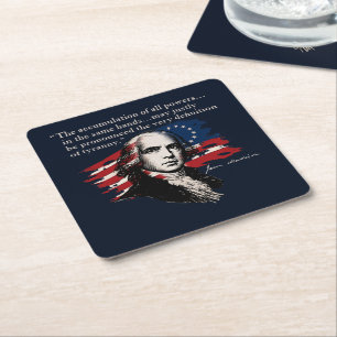 James Madison Underlägg Papper Kvadrat