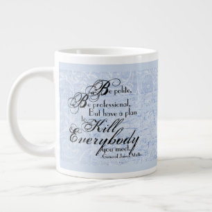 James Mattis Quote om Blommigtens bakgrund Jumbo Mugg