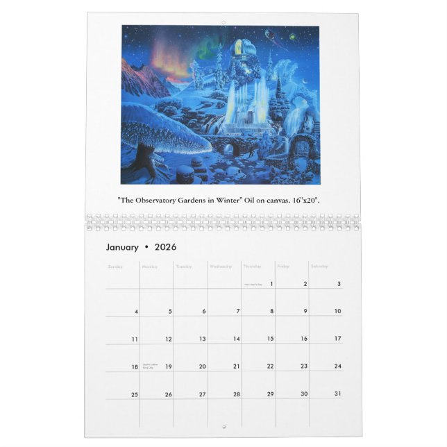 James McCarthy- Surrealism och landskap 2015 Kalender (Jan 2026)