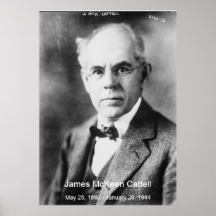 James McKeen Cattell Canvas Image Poster