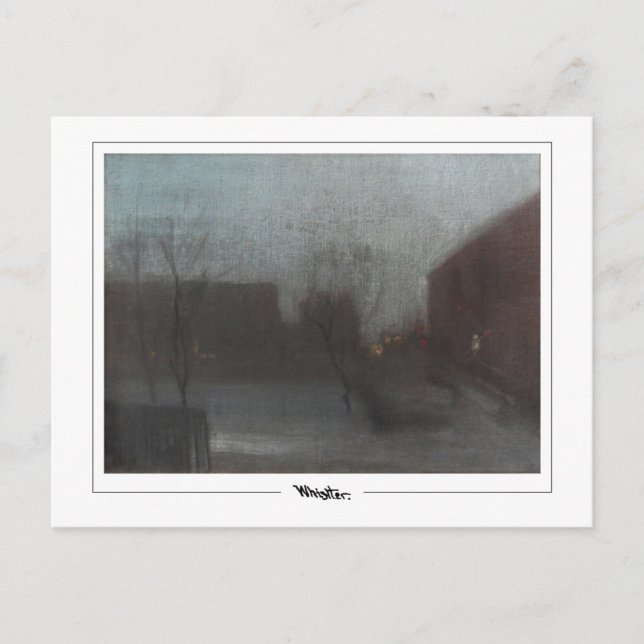 James McNeill Whistler #200-2 - Fine Art Postca... Vykort (Framsida)