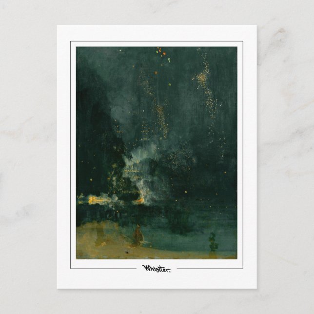 James McNeill Whistler #206-2 - Fine Art Postca... Vykort (Framsida)