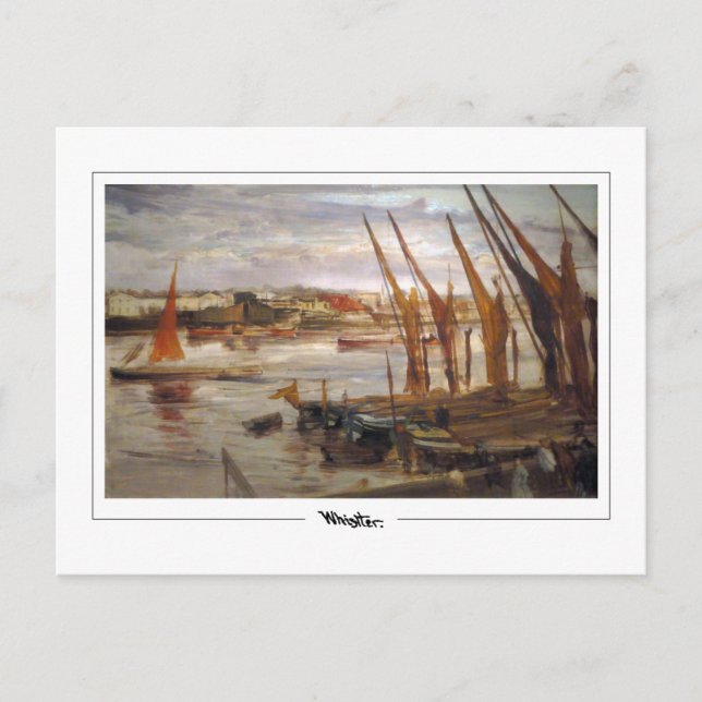 James McNeill Whistler #21-2 - Fine Art Postcard Vykort (Framsida)