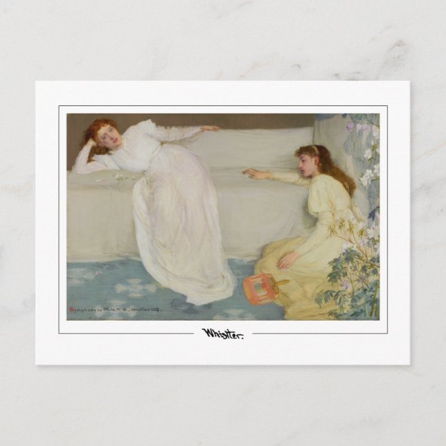 James McNeill Whistler #262-2 - Fine Art Postca... Vykort (Framsida)