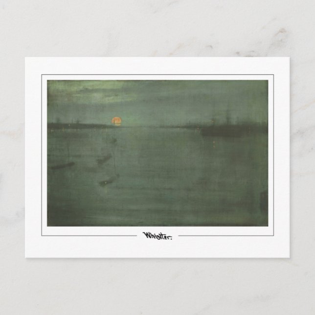 James McNeill Whistler #404-2 - Fine Art Postca... Vykort (Framsida)