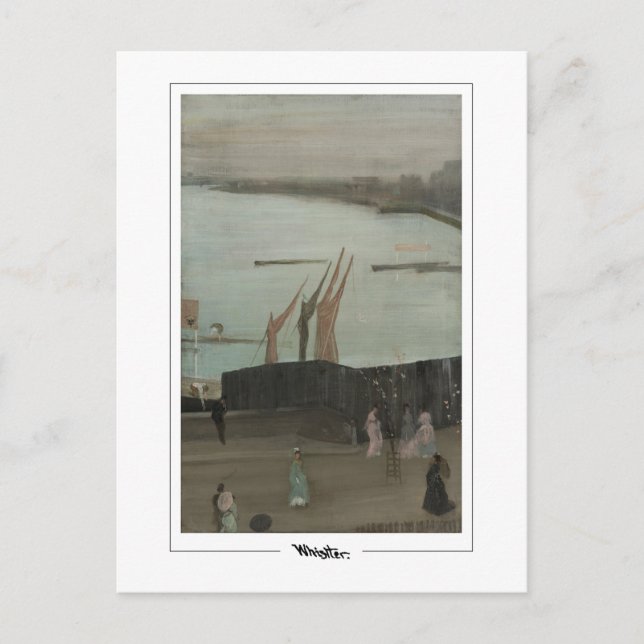 James McNeill Whistler #441-2 - Fine Art Postca... Vykort (Framsida)