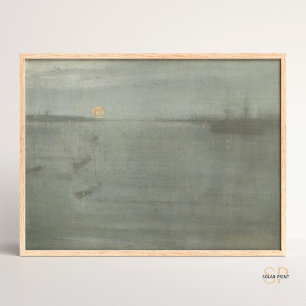 James McNeill Whistler Nocturne Blue och Guld Poster
