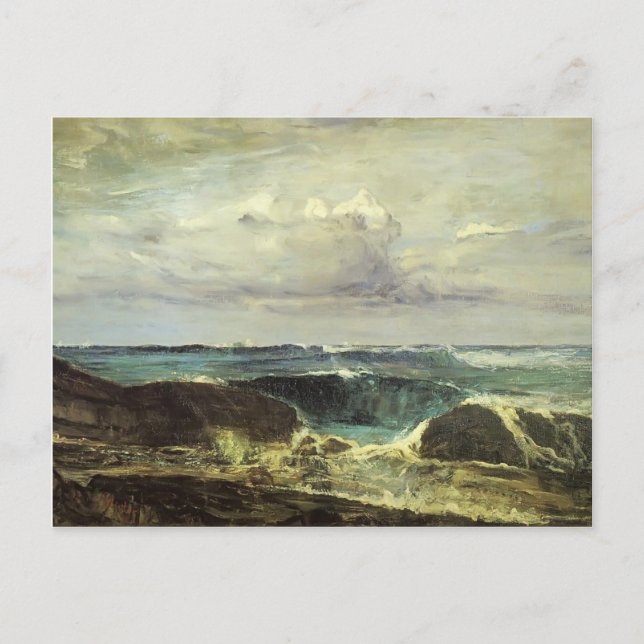 James McNeill Whistler- The Blue Wave Biarritz Vykort (Framsida)