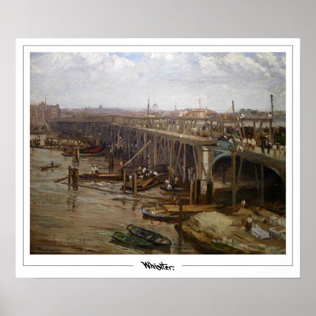 James McNeill Whistler Zedign Art Poster #124 (Framsidan)