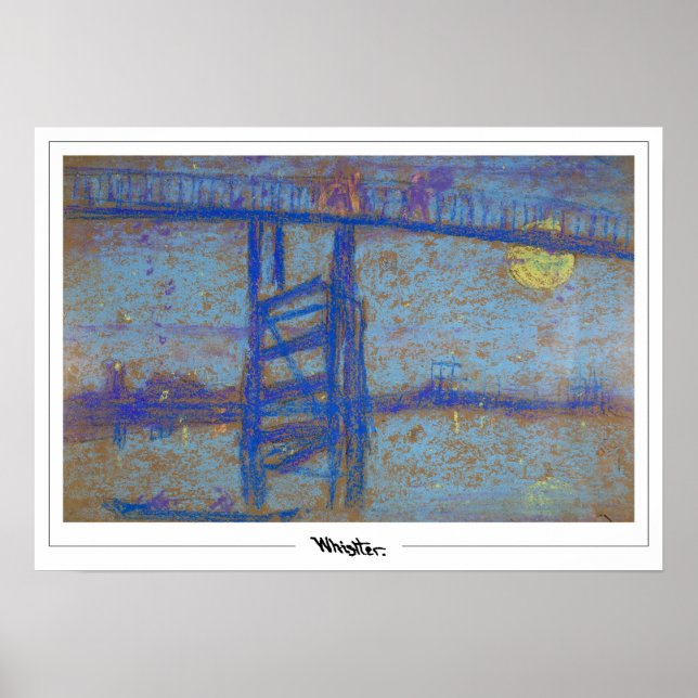 James McNeill Whistler Zedign Art Poster #13-2 (Framsidan)