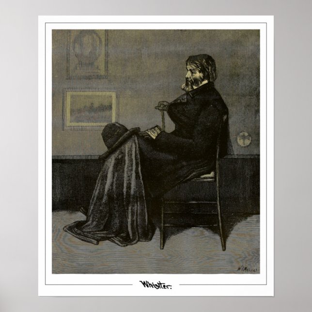 James McNeill Whistler Zedign Art Poster #14-2 (Framsidan)