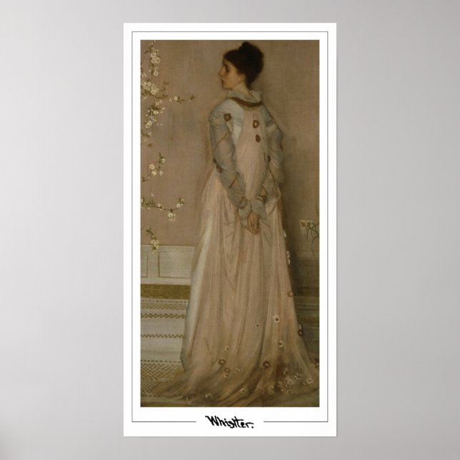 James McNeill Whistler Zedign Art Poster #195-2 (Framsidan)