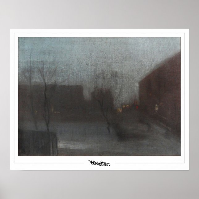 James McNeill Whistler Zedign Art Poster #200-2 (Framsidan)
