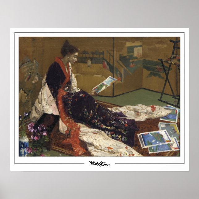 James McNeill Whistler Zedign Art Poster #284-2 (Framsidan)