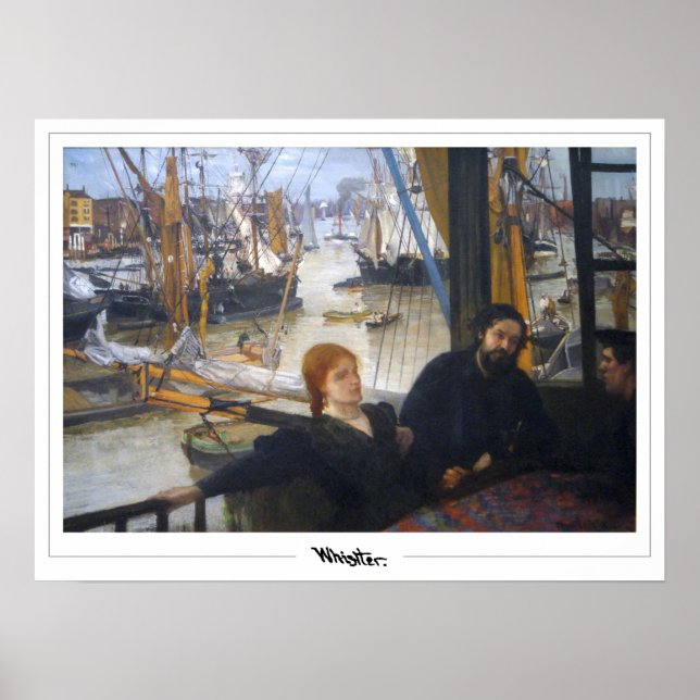 James McNeill Whistler Zedign Art Poster #300-2 (Framsidan)