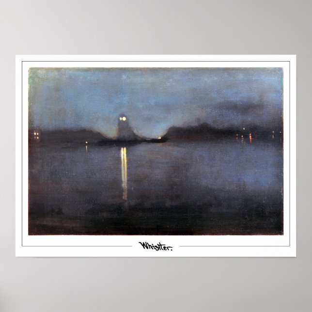James McNeill Whistler Zedign Art Poster #36 (Framsidan)