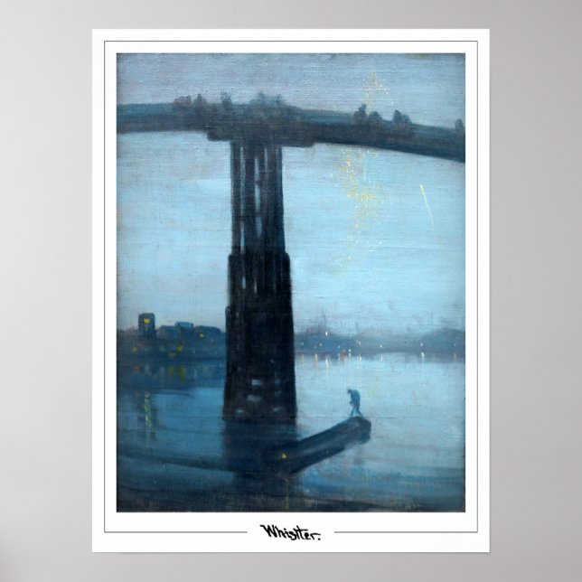 James McNeill Whistler Zedign Art Poster #416-2 (Framsidan)