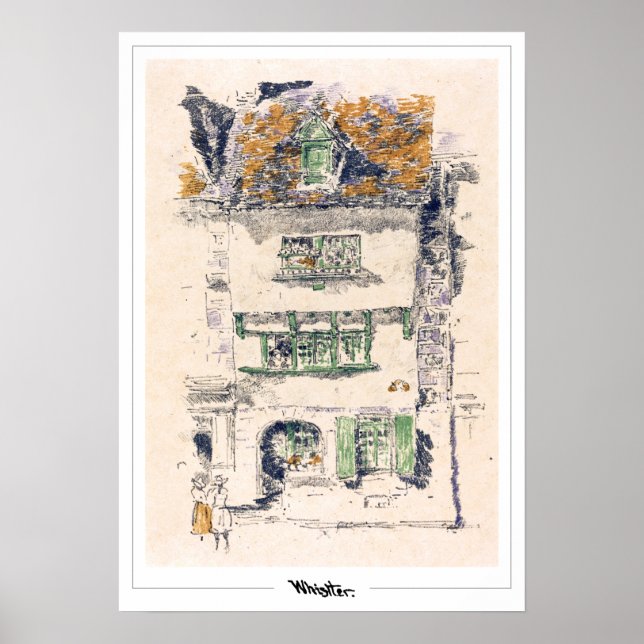 James McNeill Whistler Zedign Art Poster #438-2 (Framsidan)