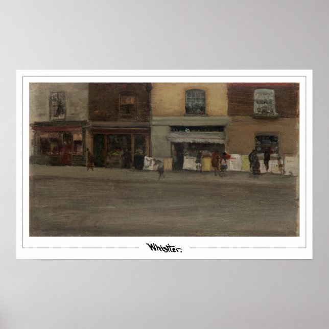 James McNeill Whistler Zedign Art Poster #440-2 (Framsidan)
