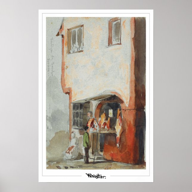 James McNeill Whistler Zedign Art Poster #4-2 (Framsidan)