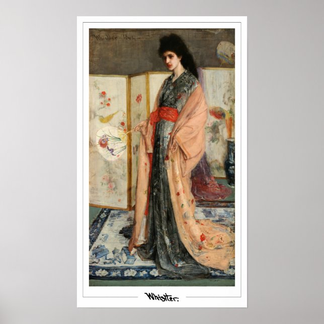 James McNeill Whistler Zedign Art Poster #5-2 (Framsidan)
