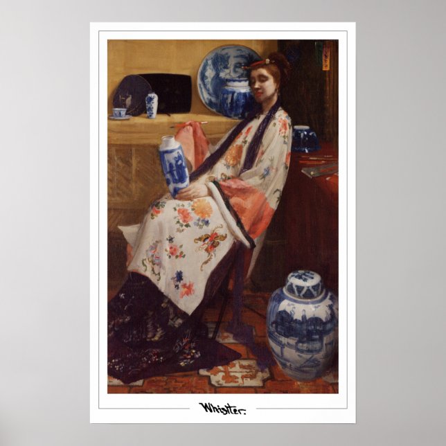 James McNeill Whistler Zedign Art Poster #6 (Framsidan)