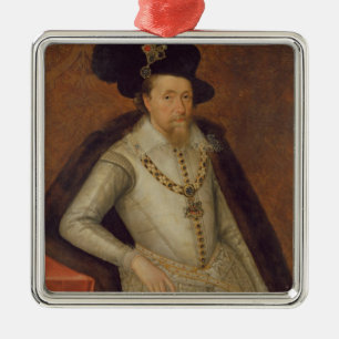 James mig av England och VI av Skottland Julgransprydnad Metall