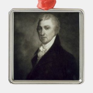 James Monroe 5th president av den Förenta statern Julgransprydnad Metall