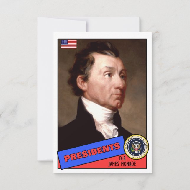 James Monroe Baseball Card (Framsida)
