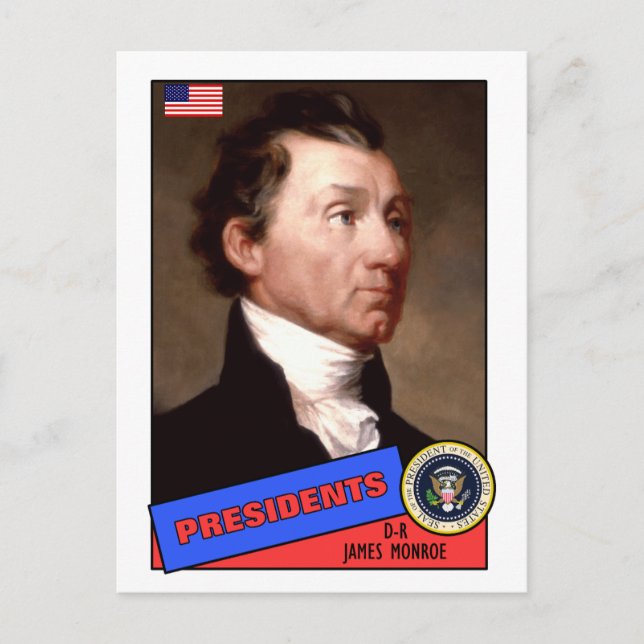 James Monroe Baseball Card Vykort (Framsida)