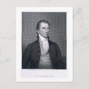 James Monroe, graverad av Asher Brown Durand (1796 Vykort