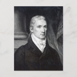 James Monroe, graverad av Thomas Gimbrede Vykort