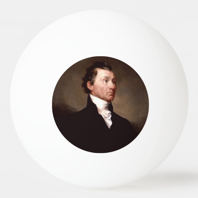James Monroe Porträtt, den amerikanske presidenten Pingisboll (Framsidan)