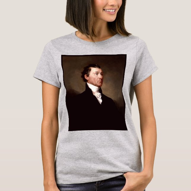James Monroe Porträtt, den amerikanske presidenten T Shirt (Framsida)