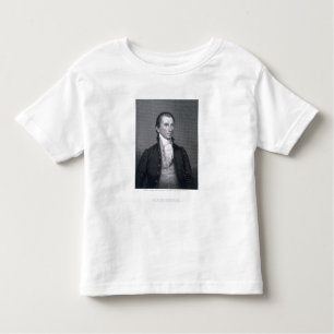 James Monroe som inristas av Asherbruntet Durand Tee Shirt