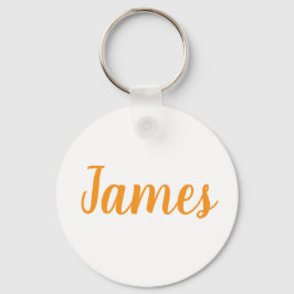 James namn Metallring nyckelring