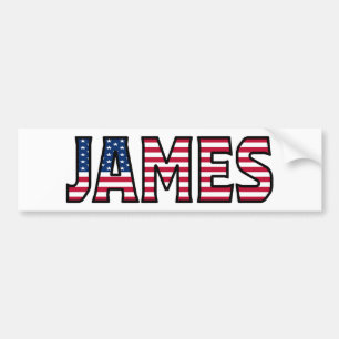 James Namn Vorname USA Aufkleber Sticker Auto Bildekal
