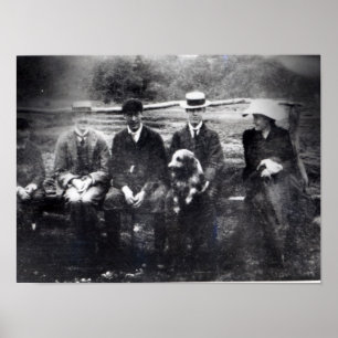 James och Lytton Strachey med Thoby, Adrian Poster
