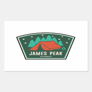 James Peak Wilderness Colorado Camping Rektangulärt Klistermärke