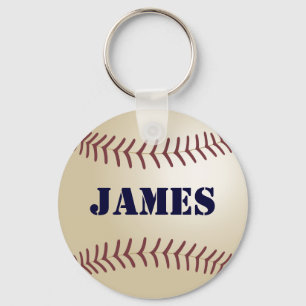 James personligbaseboll nyckelring